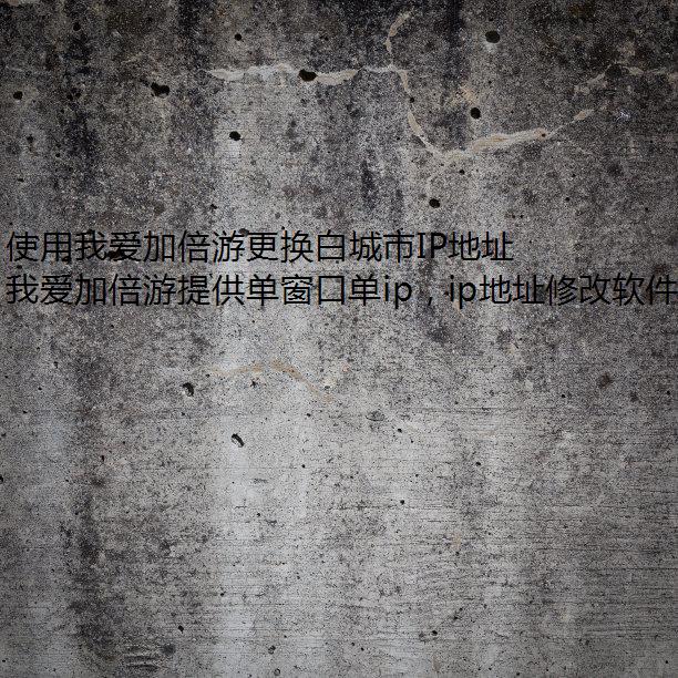 使用我爱加倍游更换白城市IP地址的完整指南 使用我爱加倍游更换白城市IP地址的完整指南