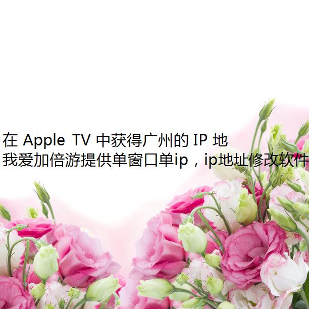  Apple TV лùݵ IP ַҰӱ
